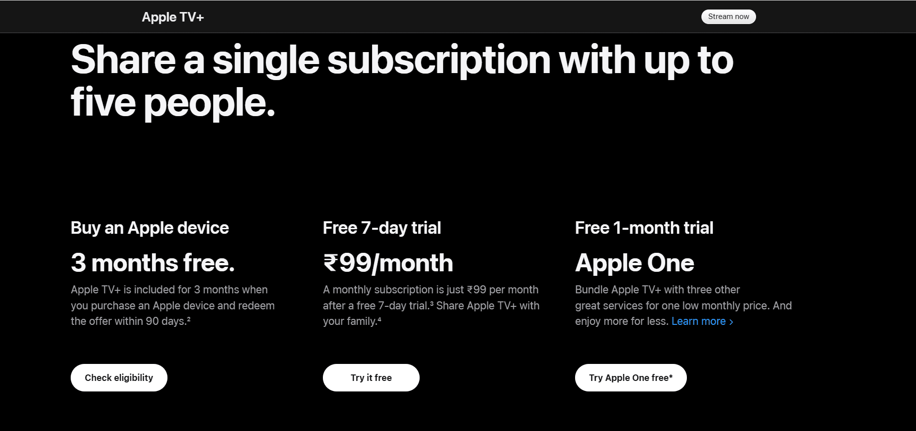 apple tv+ free trial